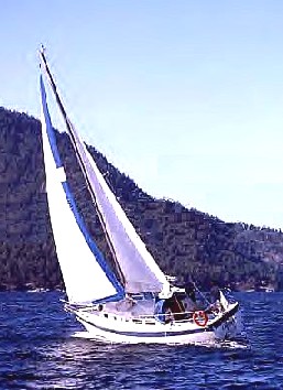Grampian 28 "Chinook" under sail