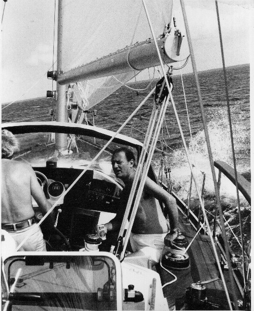 Grampian 46: At the helm on the maiden voyage of the last Grampian 46, 1975